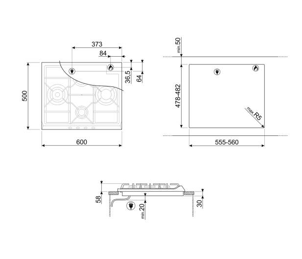 SMEG SR264AV2 - 1385630 - zdjęcie 2